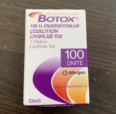 A toxina Botulinum da injeção de Botox das unidades de Allergan 100 enruga a remoção