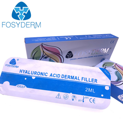Fosyderm 2 ml Filler dérmico de ácido hialurónico para rugas faciais Lábios queixo Bochechas