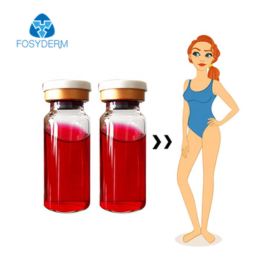 A solução Lipolytic vermelha 10ml Mesotherapy do soro injetável de Fosyderm para a gordura dissolve-se