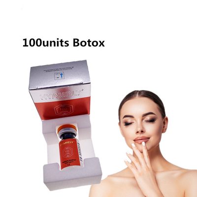 A injeção de Botox de 100 unidades elimina linhas tênues faciais