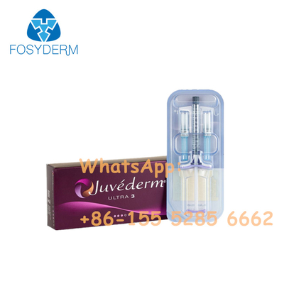 das injeções cutâneas do bordo de 2*1ml gel ácido hialurónico Juvederm para a cara