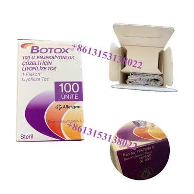 Das unidades Botulinum da toxina 100 da injeção de Allergan Botox enrugamentos da BTX anti