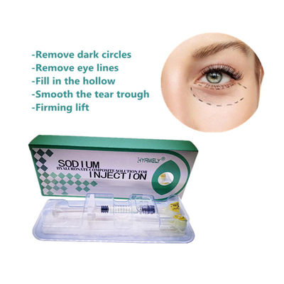 Solução de Hyaluronato de Sódio para Olhos Remover Círculos Escuros Preenchimento Dermológico 1 ml