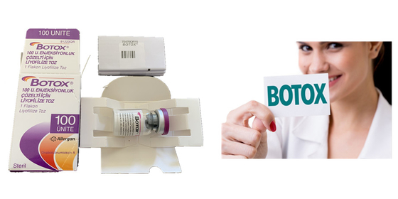 Enrugamentos Botulinum de Allergan Botox 100iu das injeções da toxina dos cuidados com a pele anti