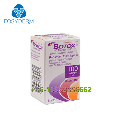 Injeção antienvelhecimento de  da toxina Botulinum de 100 unidades de Allergan