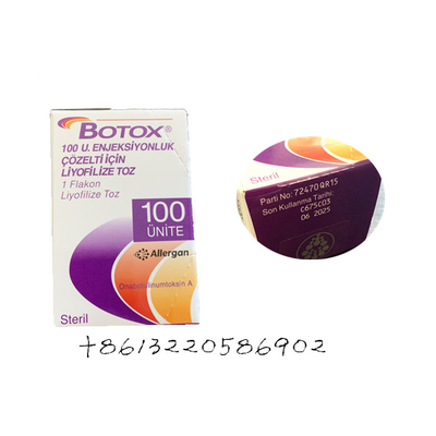 Enrugamentos Botulinum da testa das unidades da toxina 100 da injeção de Allergan