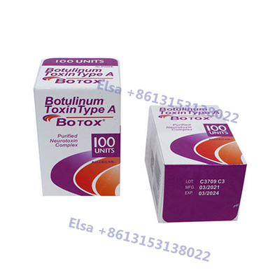 Toxina Botulinum de Allergan Botox 100iu para datilografar um Botox cosmético