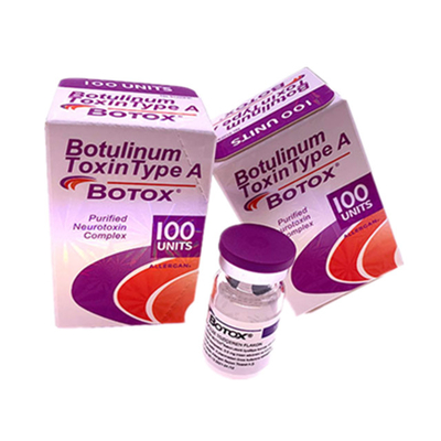 As injeções Botulinum da toxina de Allergan da remoção do enrugamento datilografam um 100iu Botox