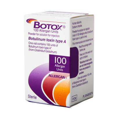 100 IU de Toxina Botulínica Injecção Eliminação de Rugas Allergan Dysport Botulax