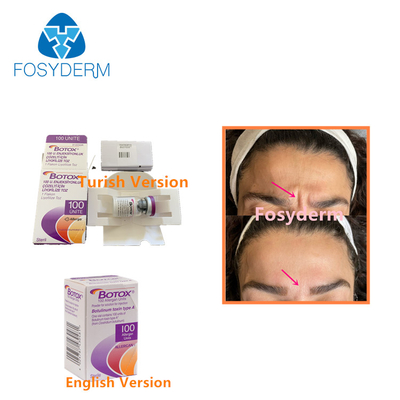 100 unidades Toxina Botulínica Alérgico Remover Rugas Faciais Injecção  Tipo A