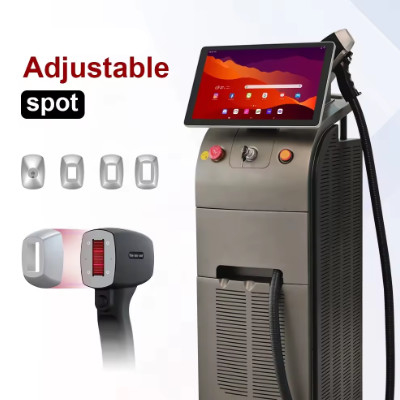 Máquina avançada de remoção de pelos a laser de 808nm 15,6 polegadas 4K tela inteligente 10-120J/cm