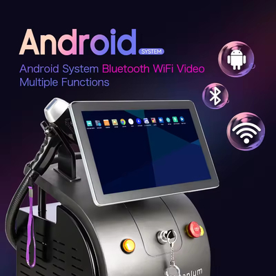 Máquina de remoção de cabelo a laser de diodo OEM ODM com sistema Android Medicina estética