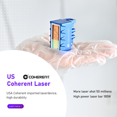 Equipamento de beleza Máquina de depilação a laser Fosyderm 3 ondas 12 barras