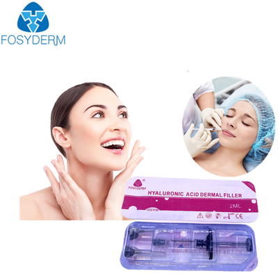 Gel de 1 ml de enchimento de ácido hialurónico para redução de rugas e moldagem facial