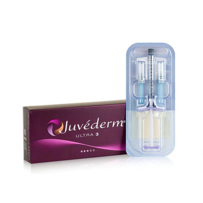 2 ml de enchimento cutâneo com ácido hialurónico JUVEDERM Gel injetável para enchimento de rugas