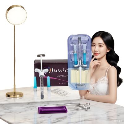 Preenchedor dérmico transparente para uma tez jovem e revigorada. Duração de 6 a 15 meses.