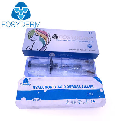 Fosyderm Filler Cross- Linked Dermal Filler Ácido hialurónico 2 ml Injecção profunda