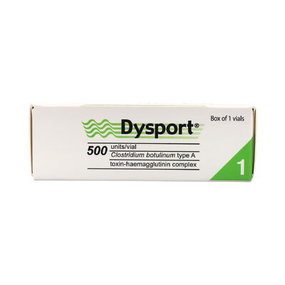 Dysport 500u Toxina botulínica Tratamento da pele Eliminação de rugas Injecção de Botox