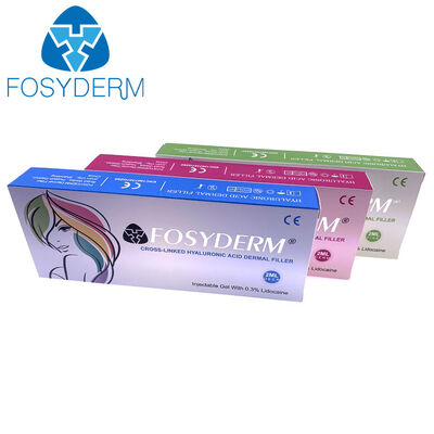 Enchimentos dérmicos do bordo do ácido hialurónico de Fosyderm facial reticulado