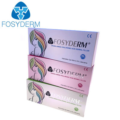 Enchimentos dérmicos do bordo do ácido hialurónico de Fosyderm facial reticulado