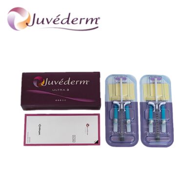 Preenchimento dérmico de ácido hialurônico Juvederm para contorno facial e redução de rugas