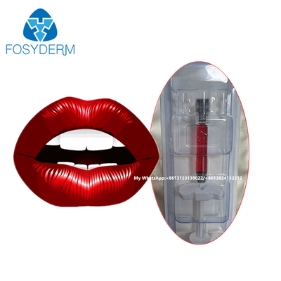 Preenchedor Labial Vermelho Ácido Hialurônico Dermal Filler Injeção Com Vitamina B12 Para Lábios 1ml