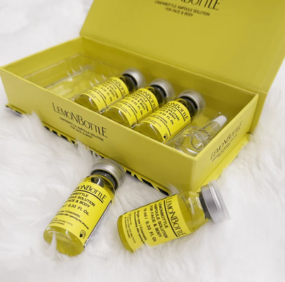 Injecções dissolventes de gordura 5 frascos X garrafa de limão de 10 ml Para perda de peso Injecções de emagrecimento