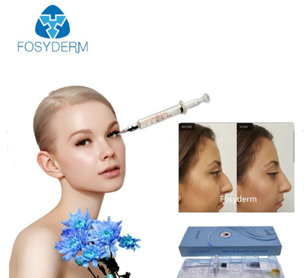 Linha profunda injeções de Fosyderm 1ml do ácido clorídrico na cara para o nariz acima
