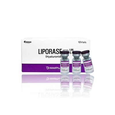 10 tubos de ensaio/caixas Liporase dissolvem o Lyase ácido hialurónico da injeção