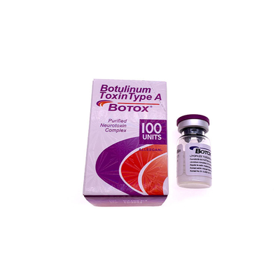 Tipo da toxina de Boyulinum dos tratamentos de Allergan BOTOX uns cuidados com a pele 100iu da injeção