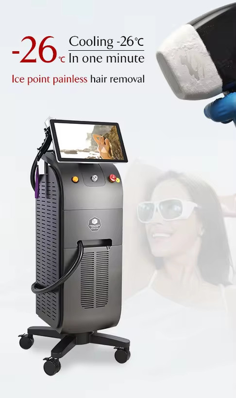 Máquina de remoção de pelos a laser de radiador de condensador TEC 755 808 940 1064 nm Laser de diodo