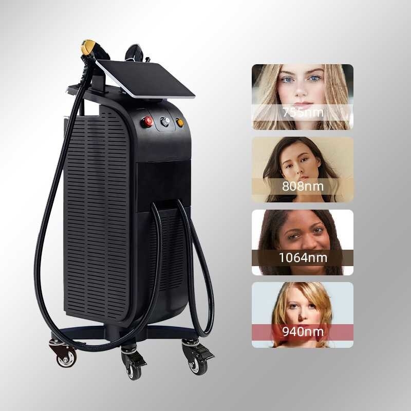Poderoso Novo Diodo de Gelo de 808nm Trio 3 Ondas Diodo Laser 810nm Depilação 808 Nm depilação 3 Ondas Titânio Medical Machi