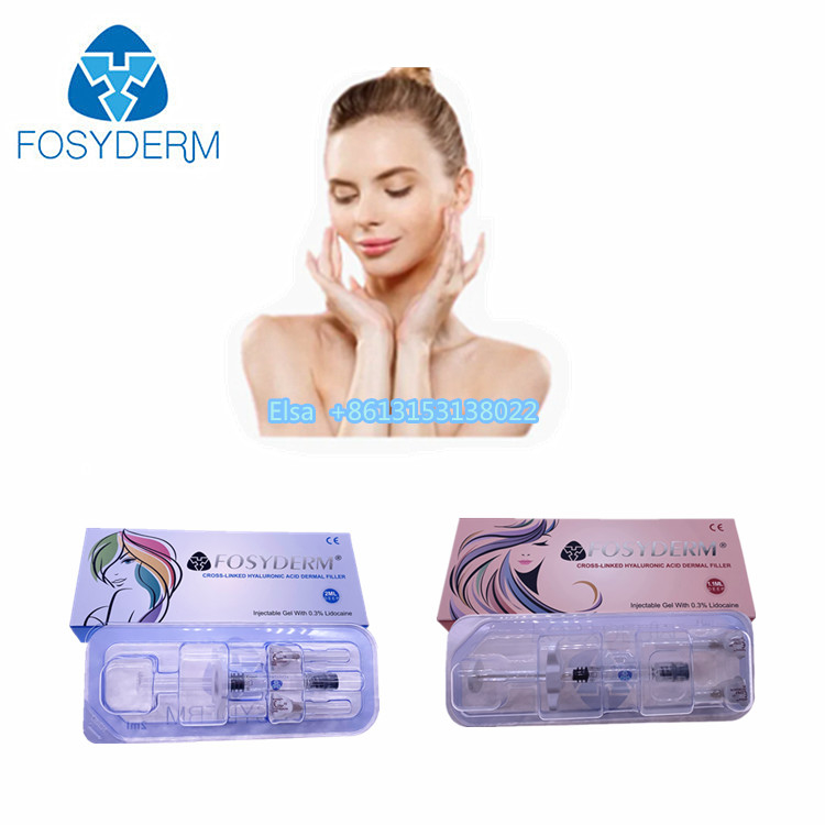Fosyderm 2 ml Gel de Ácido Hialurónico Injecções de Enchimento dérmico para cuidados da pele do rosto e do nariz