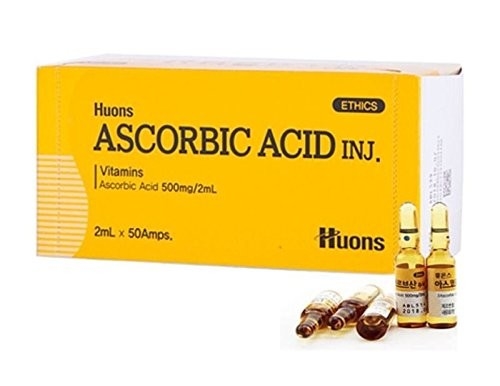 Ácido hialurónico e vitamina C combinados em Huons Ácido ascórbico Tratamento de clareamento para pele brilhante