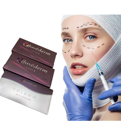 A cruz de Juvederm Ultra3 Ultra4 Voluma ligou o enchimento cutâneo 2x1ml para a cara