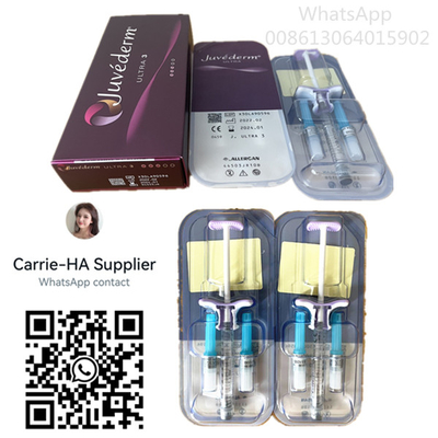 Enchimentos transparentes Juvederm ultra 3 do bordo de Juvederm Voluma cutâneos