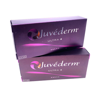 Remova rugas Juvederm Voluma com ácido hialurônico de bochecha e queixo de lidocaína
