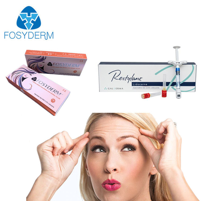 Injeção de preenchimento dérmico com HA de 1ml para rugas na testa Fosyderm