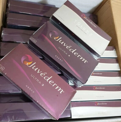 Preenchimento dérmico de ácido hialurônico Juvederm para contorno facial e redução de rugas