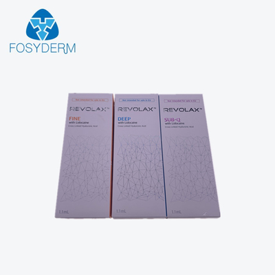 Enchimento cutâneo da cara do enchimento do gel injetável de Revolax 1.1Ml HA com profundo fino e o sub - Q