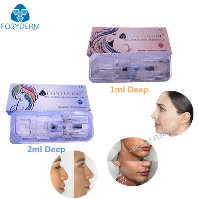 A cruz ligou o enchimento cutâneo ácido hialurónico injetável 1ml 2ml do gel para a pele facial dos bordos