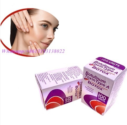 A toxina Botulinum injetável do enchimento 100iu da BTX para remove os enrugamentos da cara