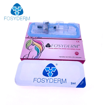 Os bordos mais gordos da cruz de 2 Ml Fosyderm ligaram o enchimento ácido hialurónico