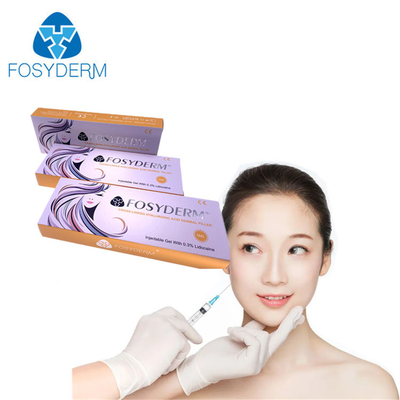 o enchimento cutâneo ácido hialurónico de 5ml Fosyderm para linhas profundas cheira Chin Cheeks